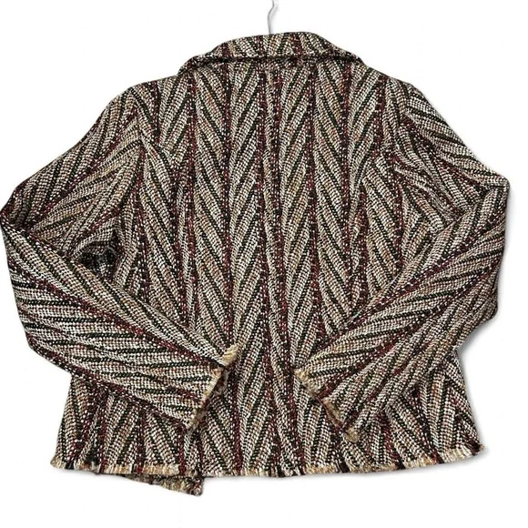 Bob Timberlake Jacquard Boho Moto Jacket (M) - Picture 7 of 12